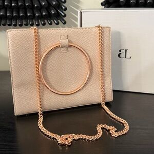 Abbott Lyon Moda Bag Nude Leathers with Rose Gold